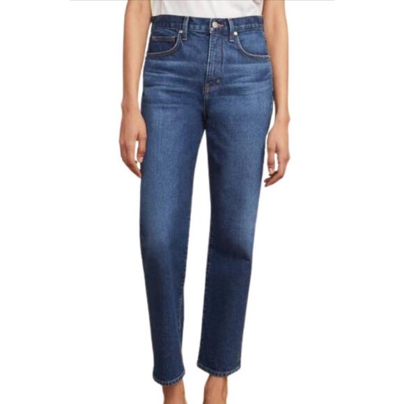 Veronica Beard NWT Ryleigh High-Rise Slim Straight High Rise Bright Blue Size 24